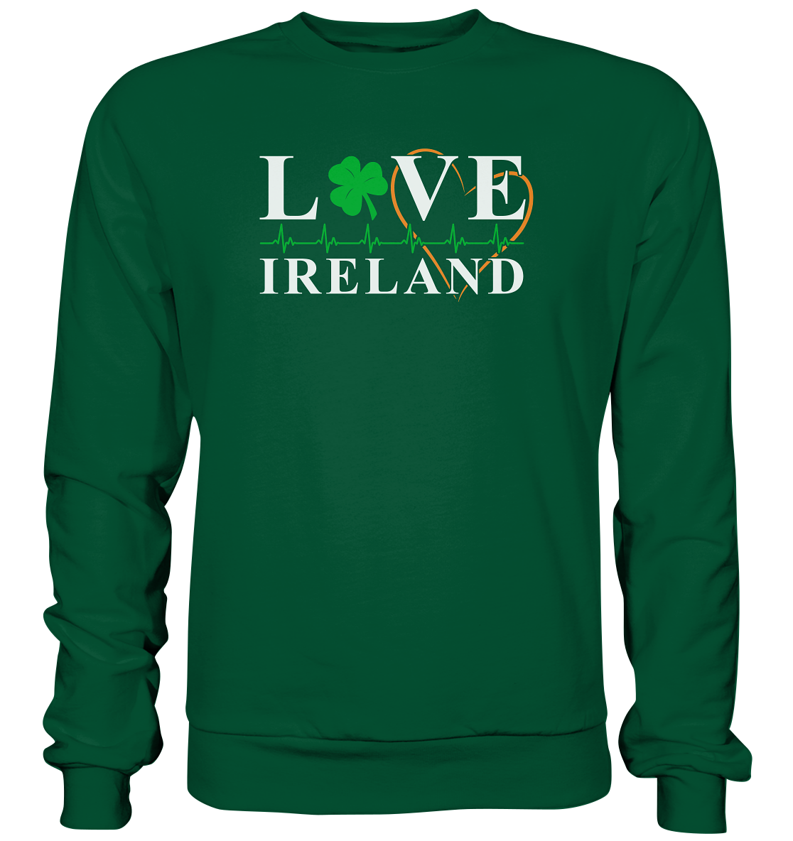 Love Ireland "Heartbeat" - Basic Sweatshirt