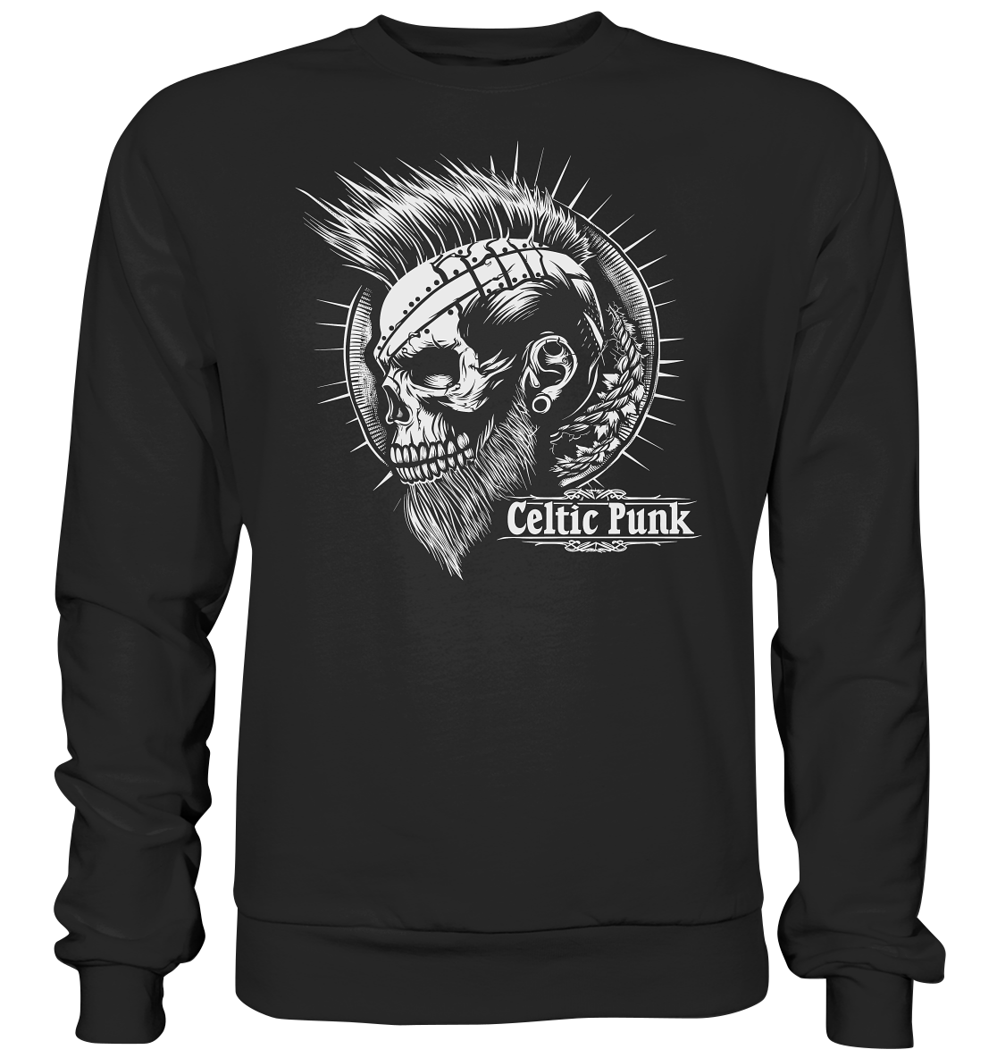 Celtic Punk "Skull IV" - Basic Sweatshirt