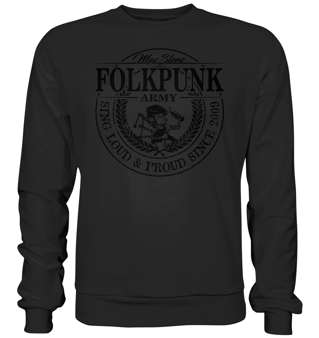 MacSlon's "Folkpunk Army" - Basic Sweatshirt