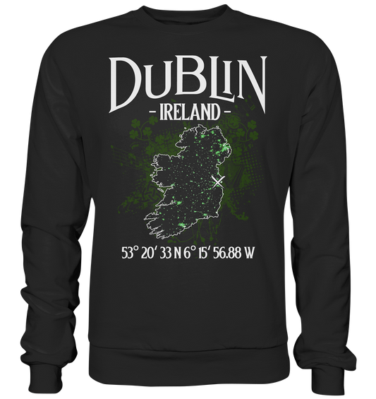 Dublin "Ireland / Coordinates" - Basic Sweatshirt