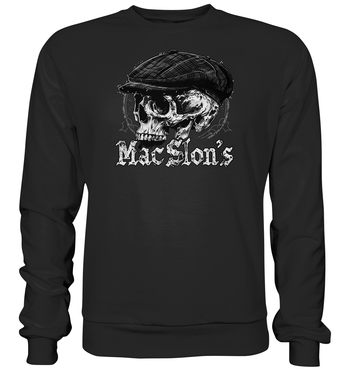 MacSlon's "Flatcap-Skull II" - Basic Sweatshirt