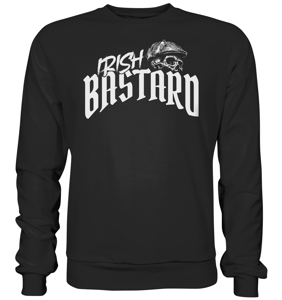 Irish Bastard "Flatcap-Skull V" - Basic Sweatshirt