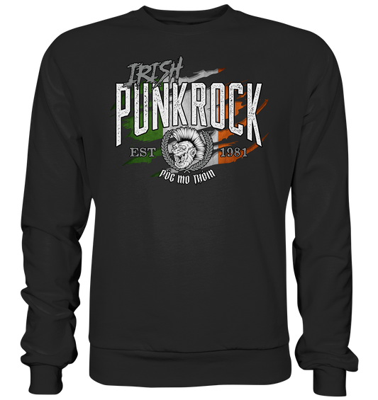 Póg Mo Thóin Streetwear "Irish Punkrock / Scratch"  - Basic Sweatshirt