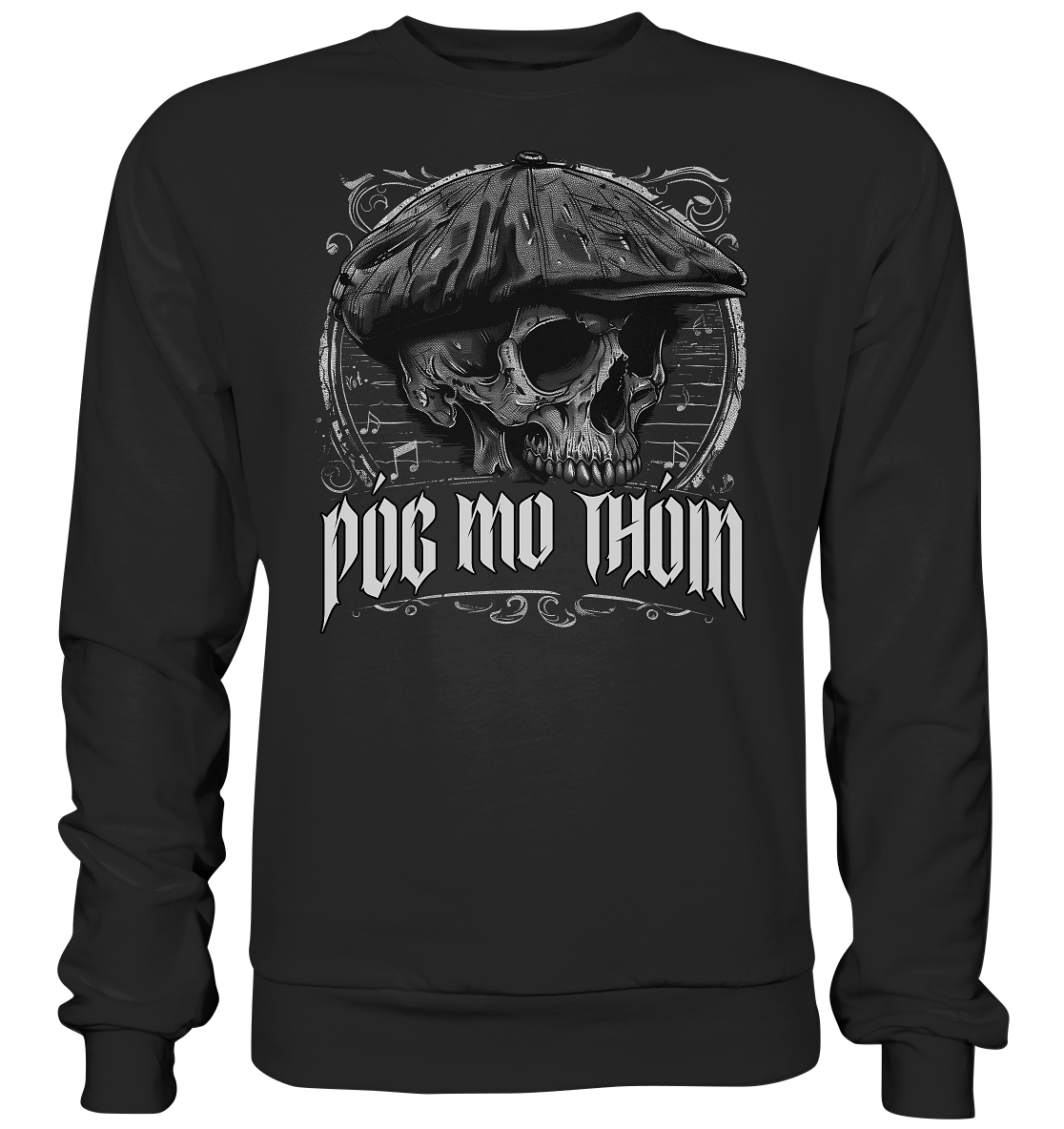 Póg Mo Thóin Streetwear "Flatcap-Skull III" - Basic Sweatshirt