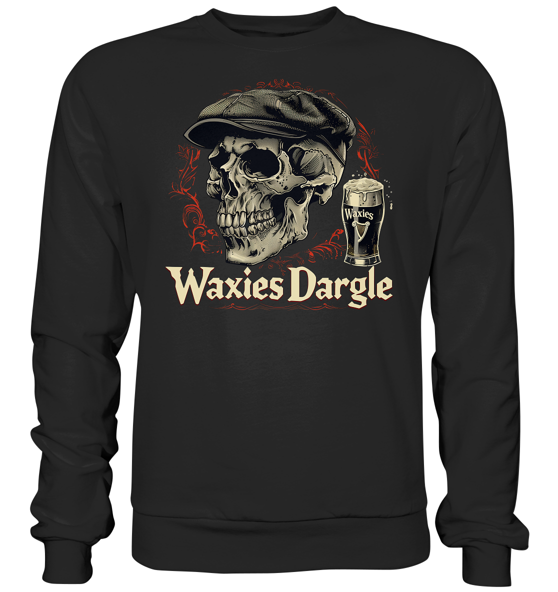 Waxies Dargle "Flatcap / Skull I"  - Basic Sweatshirt