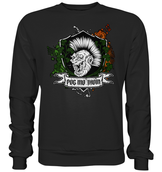 Póg Mo Thóin Streetwear "Crest" - Basic Sweatshirt