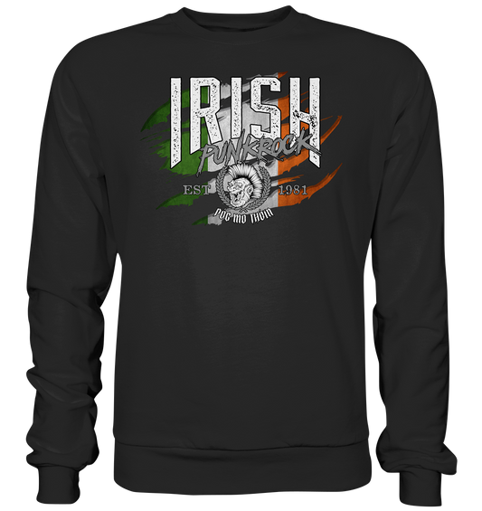 Póg Mo Thóin Streetwear "Irish Punkrock / Scratch" - Basic Sweatshirt
