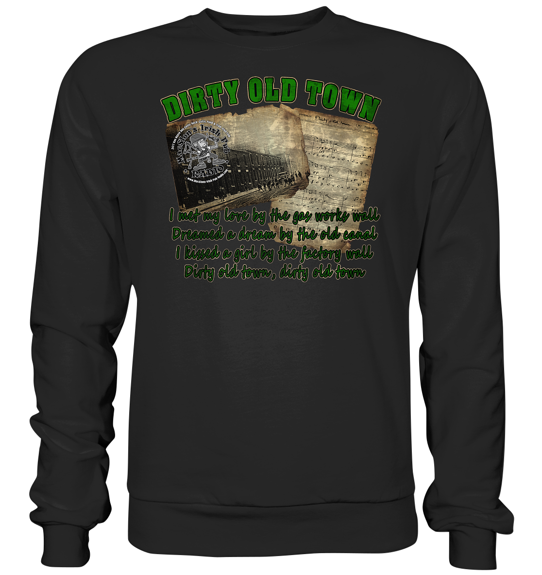 MacSlon's "Dirty Old Town I"  - Basic Sweatshirt