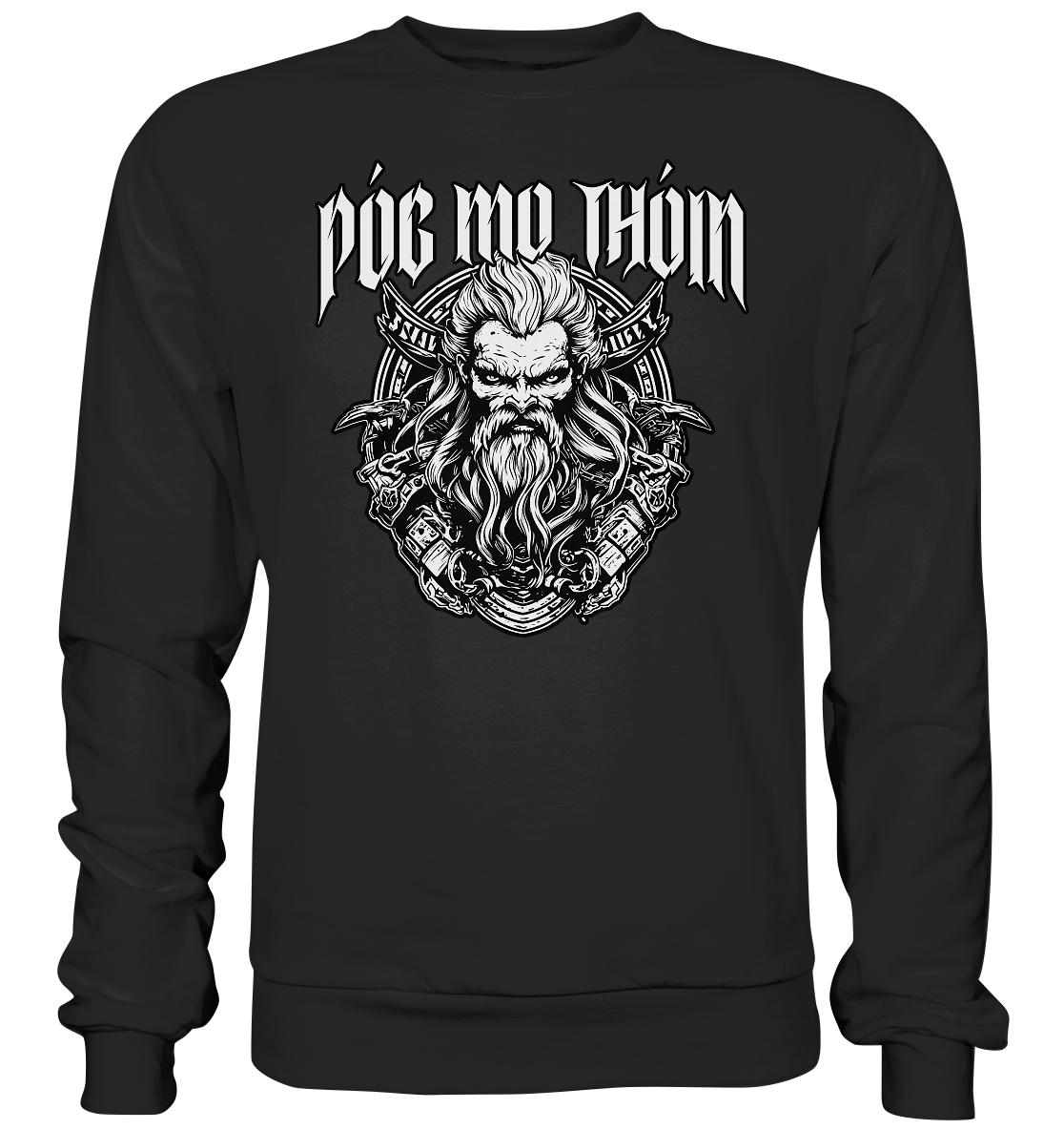 Póg Mo Thóin Streetwear "Celtic Warrior III" - Basic Sweatshirt