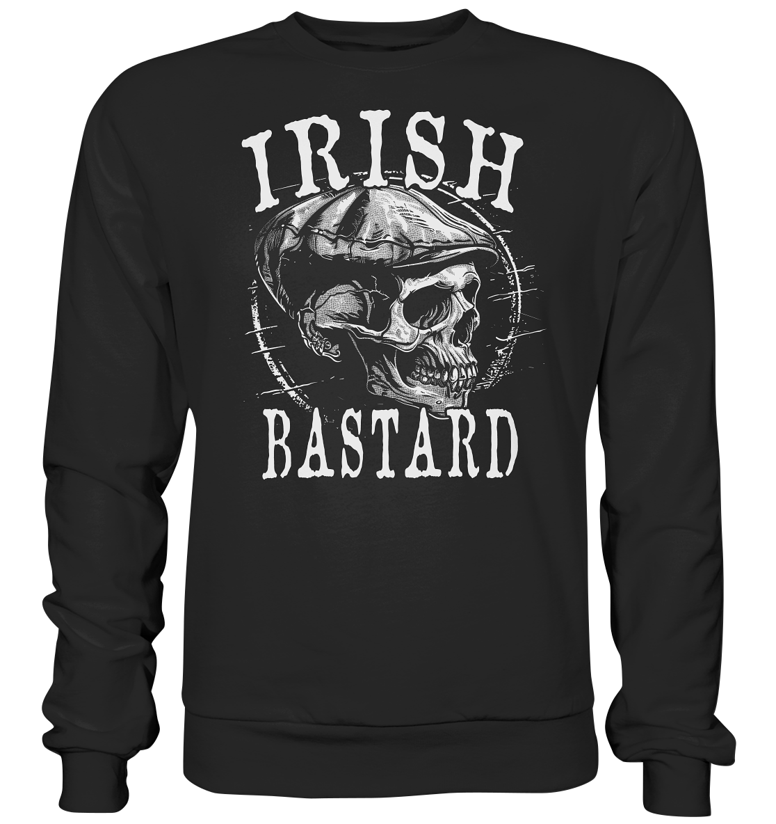 Irish Bastard "Flatcap-Skull I" - Basic Sweatshirt