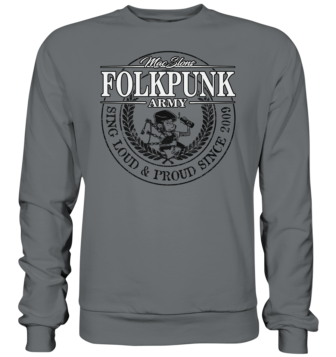 MacSlon's "Folkpunk Army" - Basic Sweatshirt