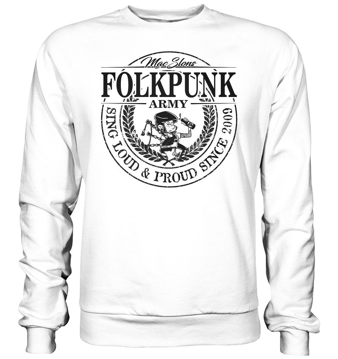 MacSlon's "Folkpunk Army" - Basic Sweatshirt