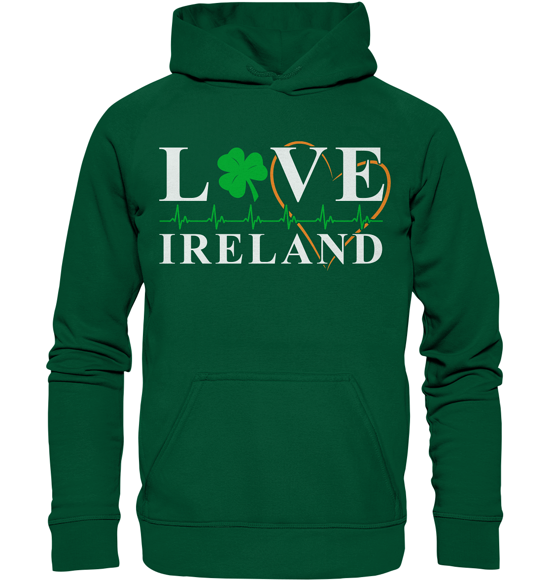 Love Ireland "Heartbeat" - Basic Unisex Hoodie