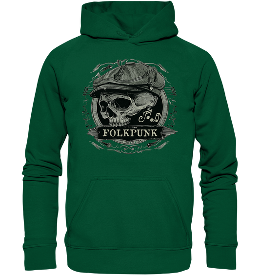 Folkpunk "Flatcap-Skull II"  - Basic Unisex Hoodie