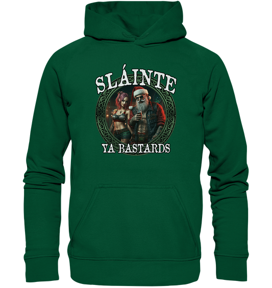 Sláinte Ya Bastards "Santa and his Elf"  - Basic Unisex Hoodie