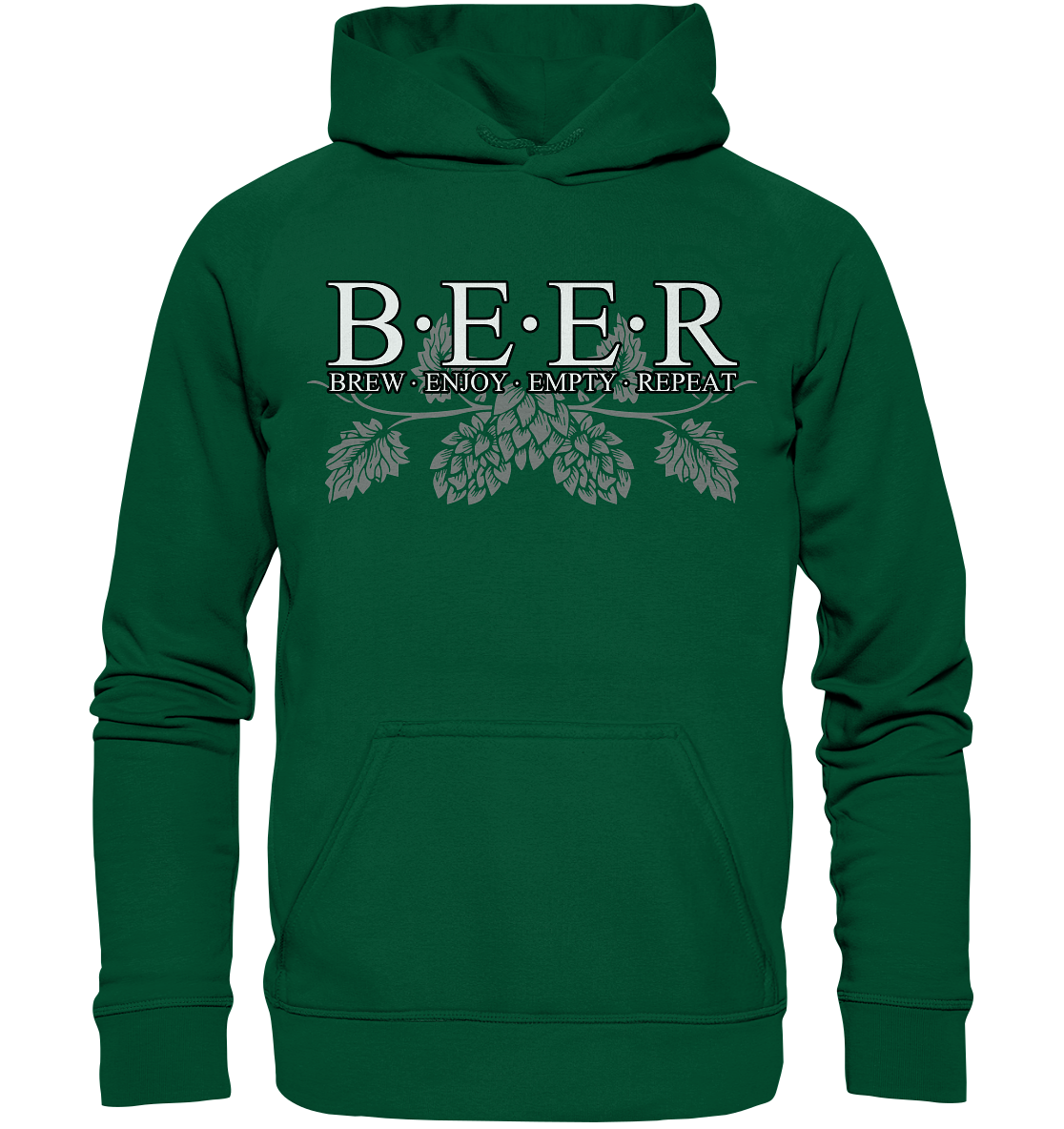 Beer "Brew, Enjoy, Empty, Repeat" - Basic Unisex Hoodie