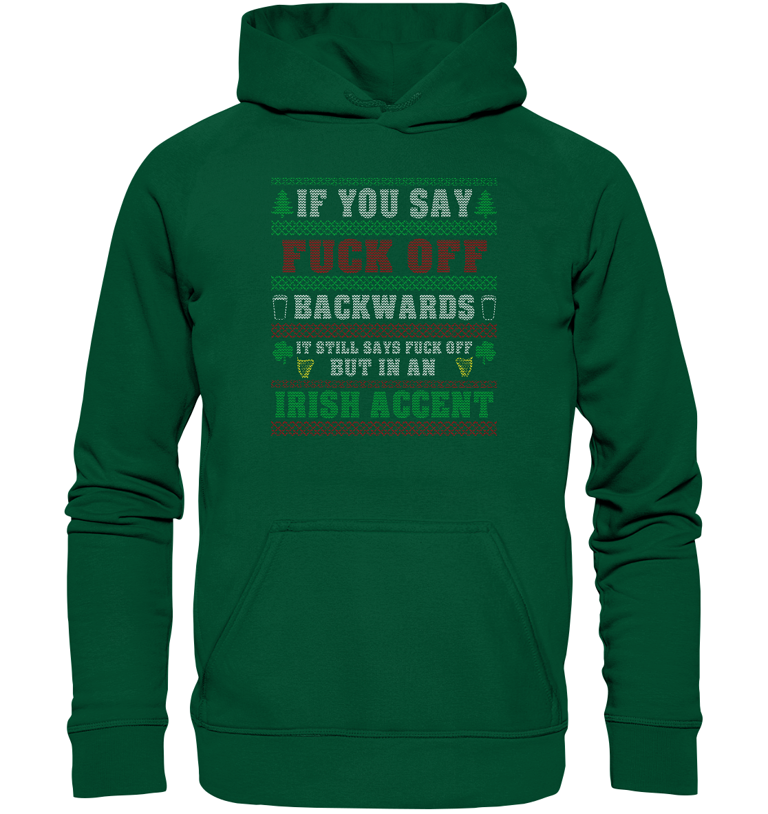 If You Say F*ck Off (Christmas) - Basic Unisex Hoodie