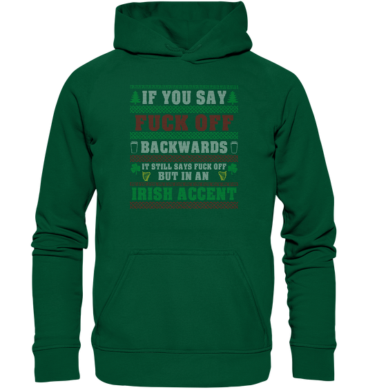 If You Say F*ck Off (Christmas) - Basic Unisex Hoodie