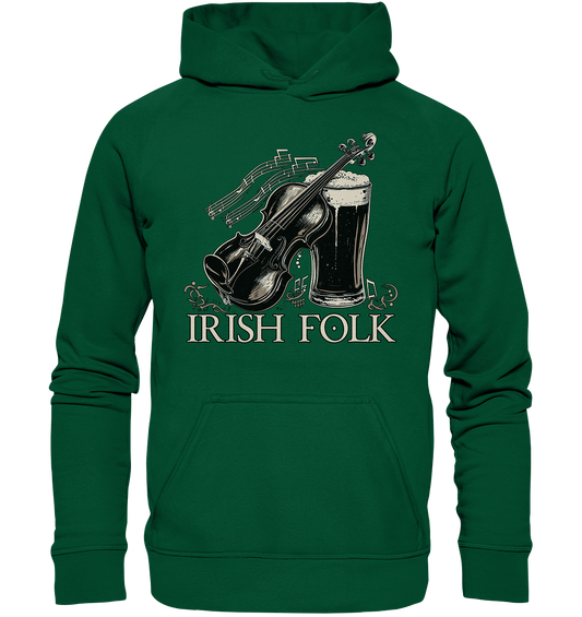 Irish Folk "Pint & Violin" - Basic Unisex Hoodie