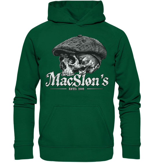 MacSlon's "Estd. 2009 / Flatcap-Skull IX" - Basic Unisex Hoodie