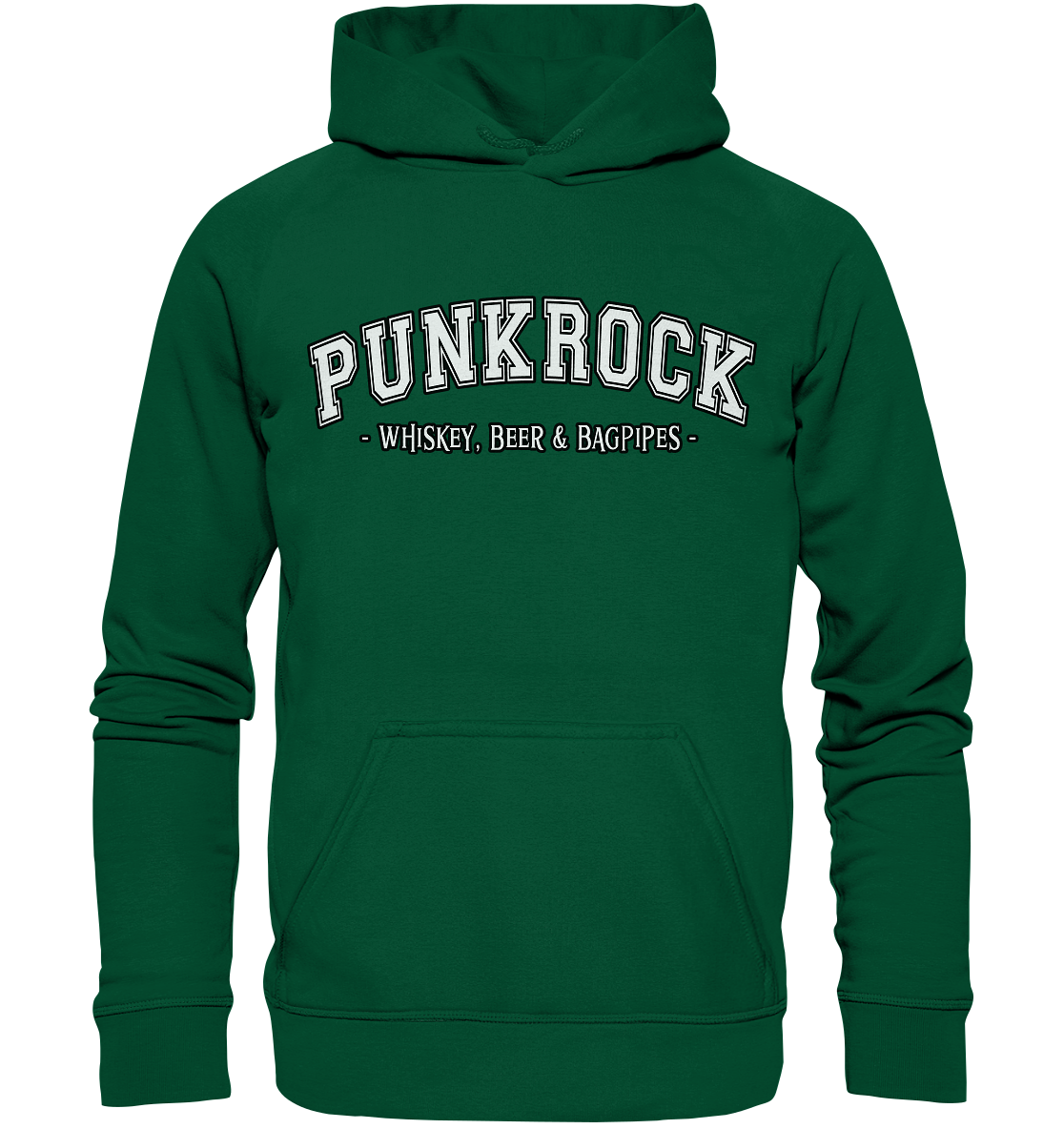 Punkrock "Whiskey, Beer & Bagpipes" - Basic Unisex Hoodie