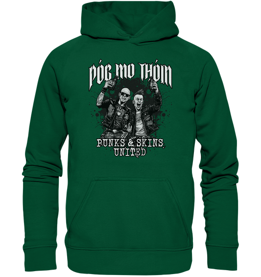 Póg Mo Thóin Streetwear "Punks & Skins United II" - Basic Unisex Hoodie