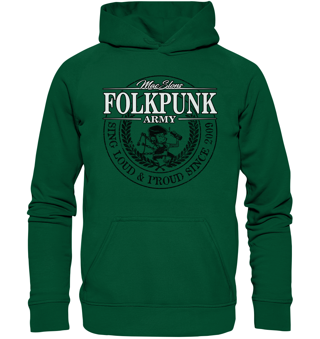 MacSlon's "Folkpunk Army" - Basic Unisex Hoodie