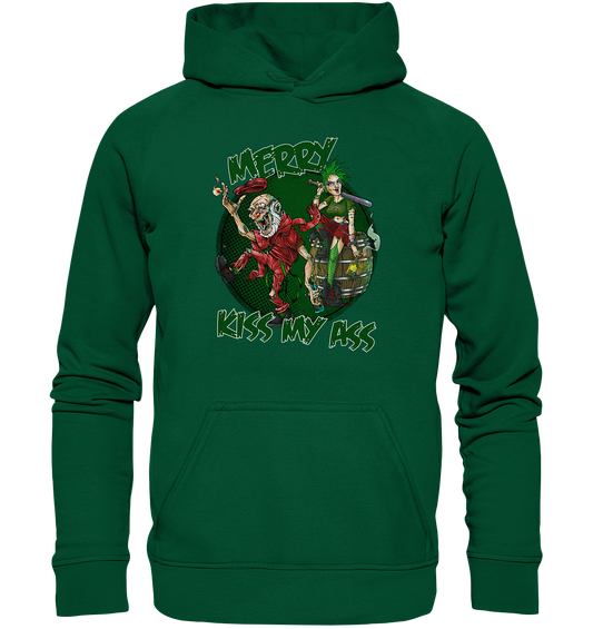 Merry Kiss My Ass (Christmas) - Basic Unisex Hoodie