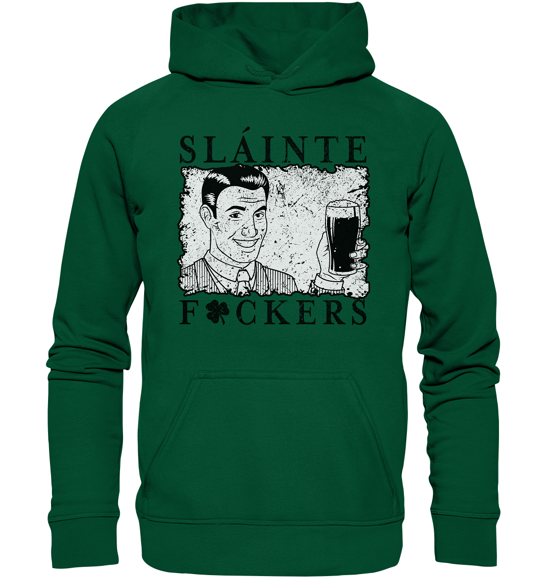 Sláinte "F*ckers" *Shamrock* - Basic Unisex Hoodie