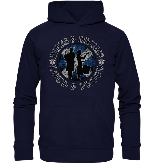 Pipes & Drums "Loud & Proud" - Basic Unisex Hoodie