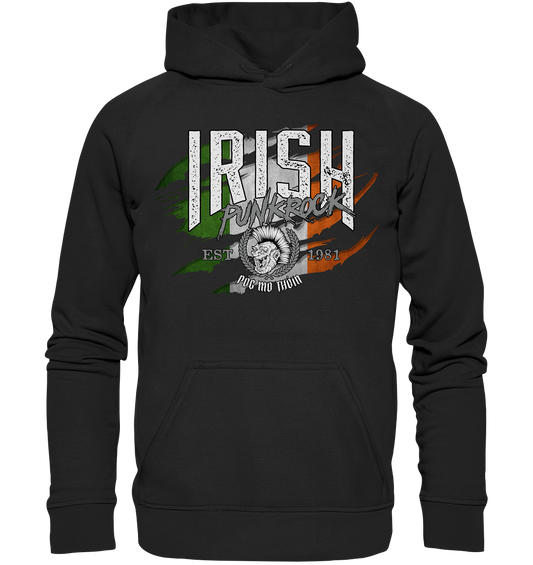 Póg Mo Thóin Streetwear "Irish Punkrock / Scratch" - Basic Unisex Hoodie