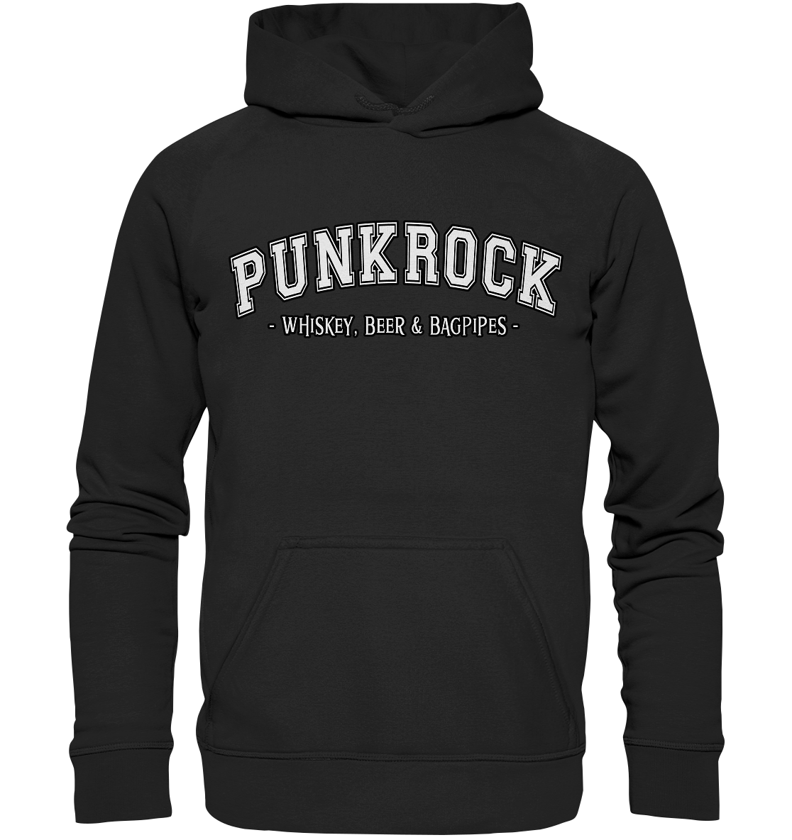 Punkrock "Whiskey, Beer & Bagpipes" - Basic Unisex Hoodie