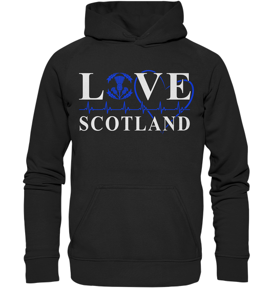 Love Scotland "Heartbeat" - Basic Unisex Hoodie