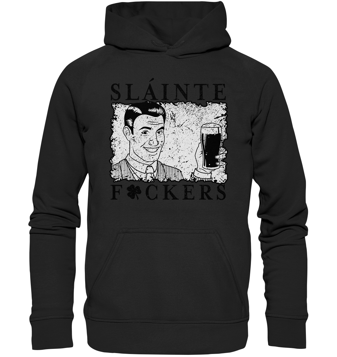 Sláinte "F*ckers" *Shamrock* - Basic Unisex Hoodie