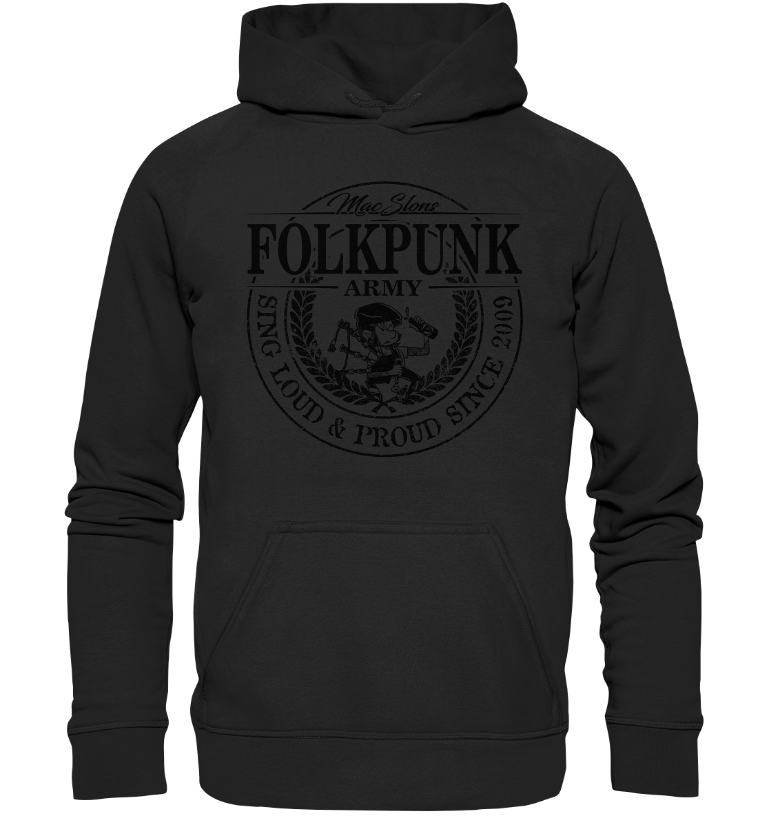 MacSlon's "Folkpunk Army" - Basic Unisex Hoodie