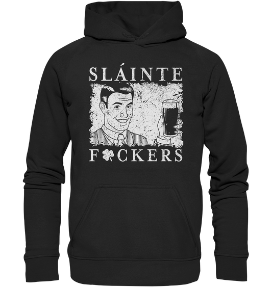 Sláinte "F*ckers" *Shamrock* - Basic Unisex Hoodie