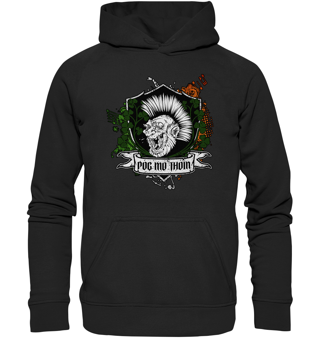 Póg Mo Thóin Streetwear "Crest" - Basic Unisex Hoodie