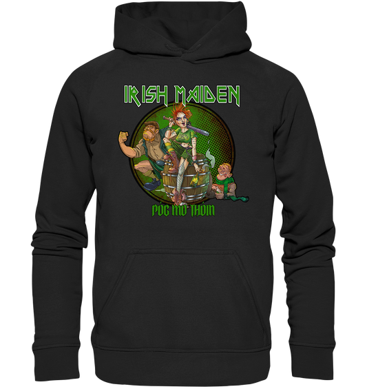 Póg Mo Thóin Streetwear "Irish Maiden" - Basic Unisex Hoodie