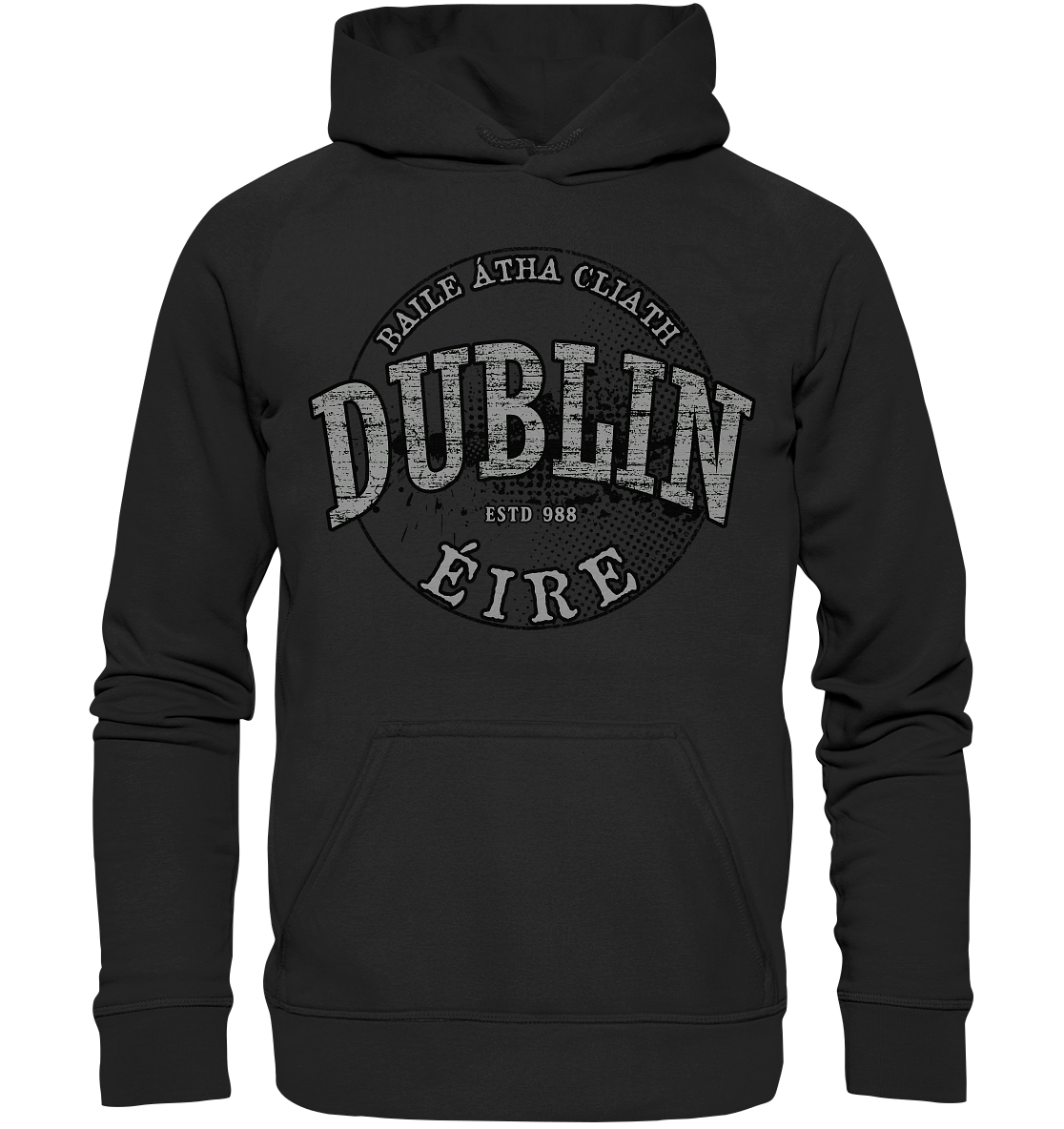 Dublin "Estd 988 / Baile Átha Cliath / Éire"  - Basic Unisex Hoodie