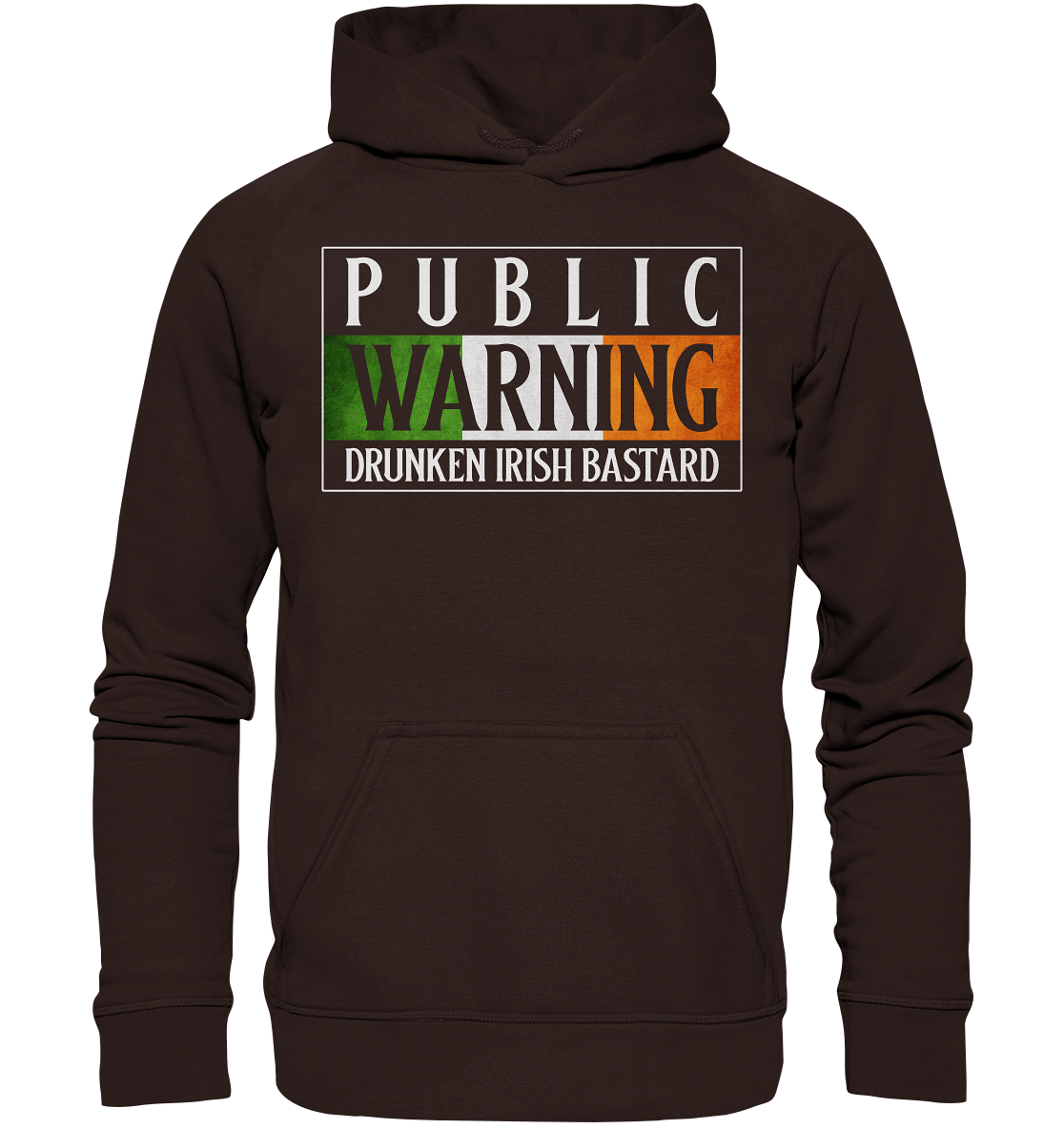 Public Warning "Drunken Irish Bastard" - Basic Unisex Hoodie