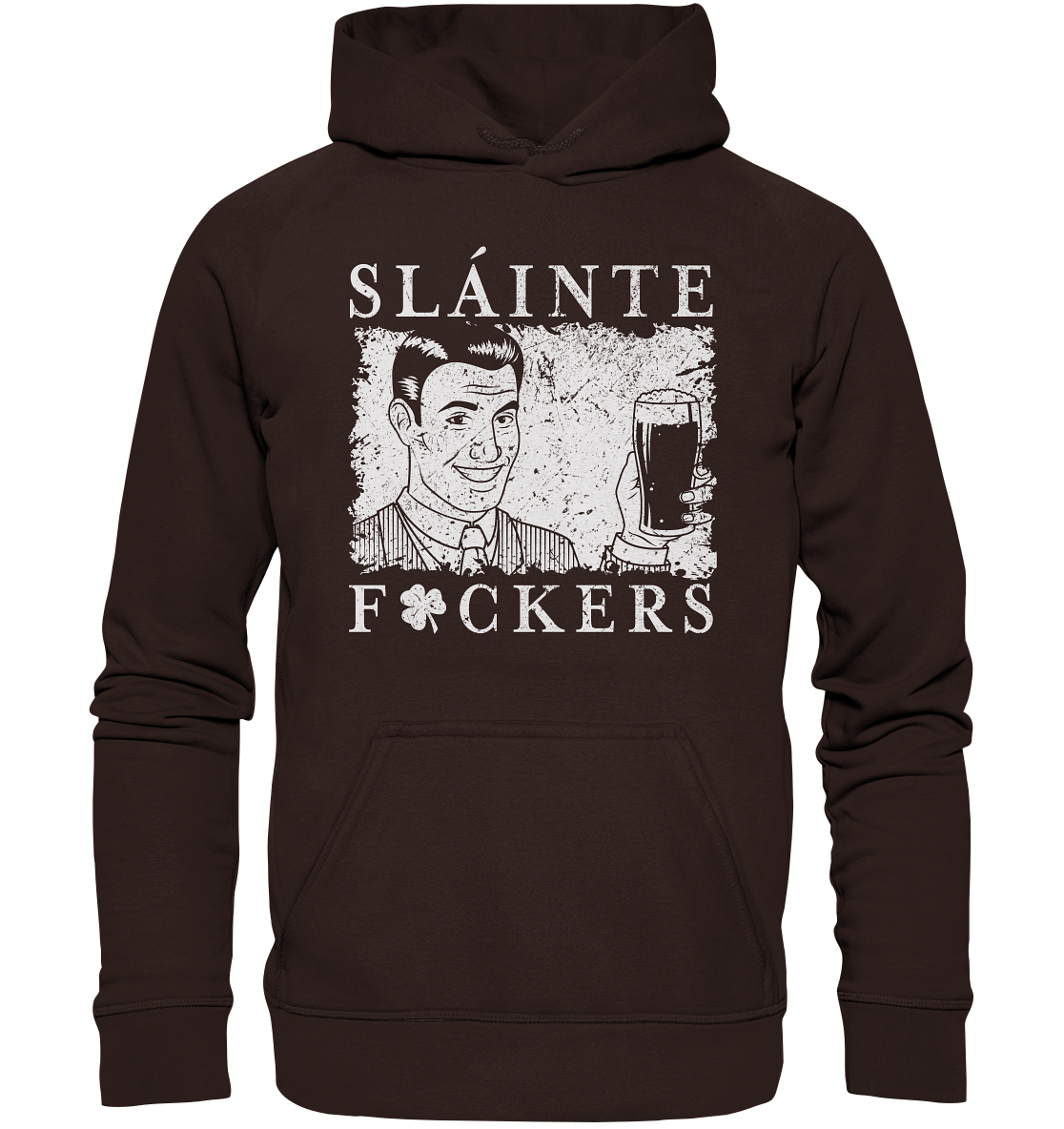 Sláinte "F*ckers" *Shamrock* - Basic Unisex Hoodie