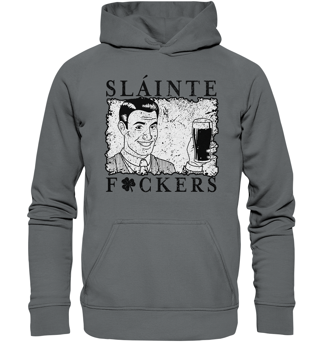 Sláinte "F*ckers" *Shamrock* - Basic Unisex Hoodie