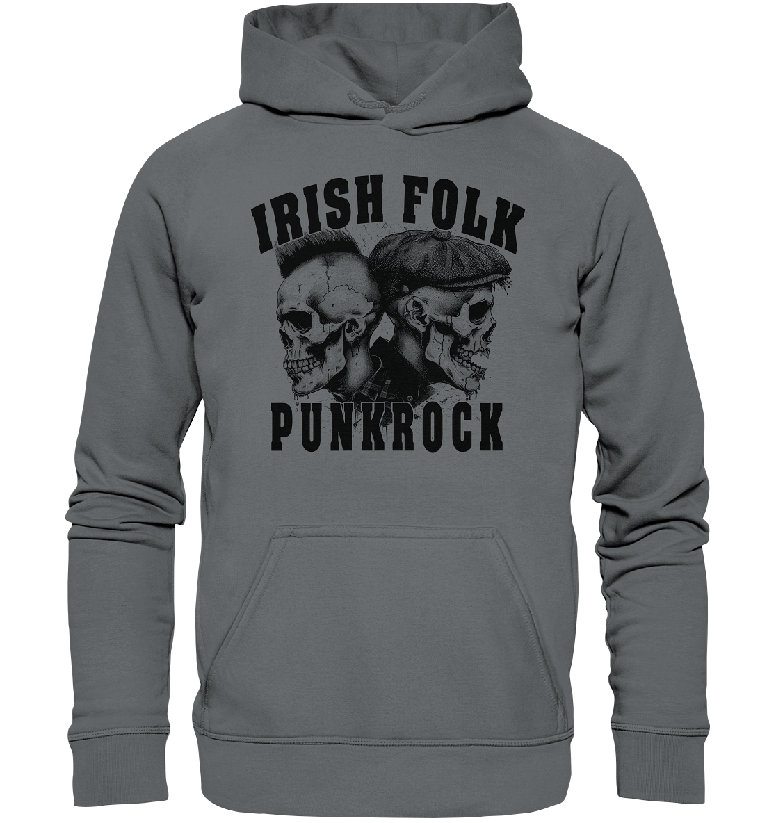 Irish Folk "Punkrock / Skulls" - Basic Unisex Hoodie