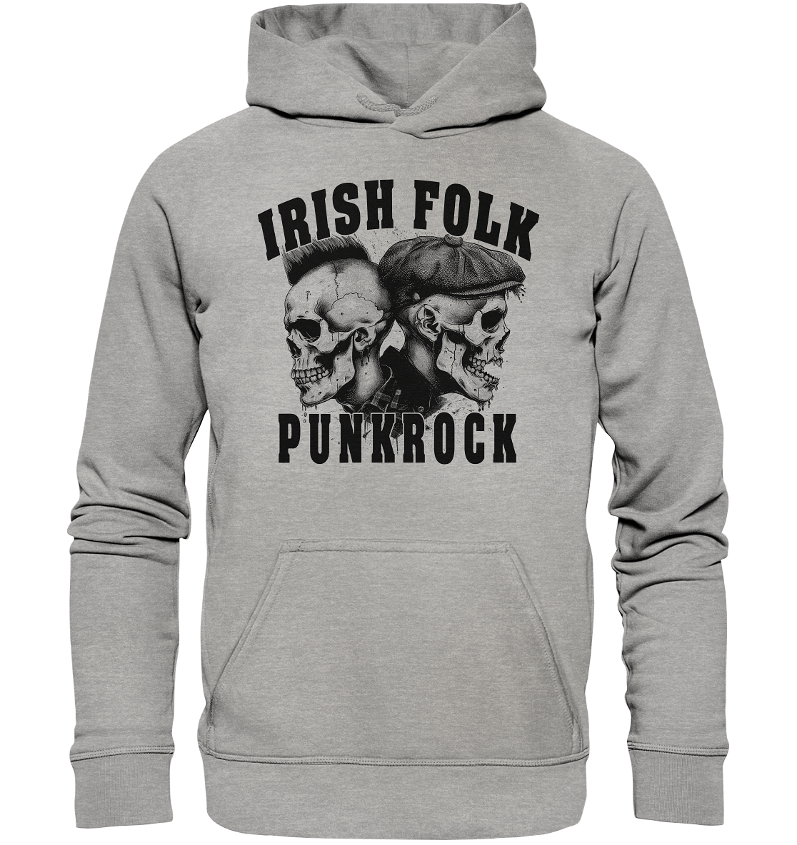 Irish Folk "Punkrock / Skulls" - Basic Unisex Hoodie