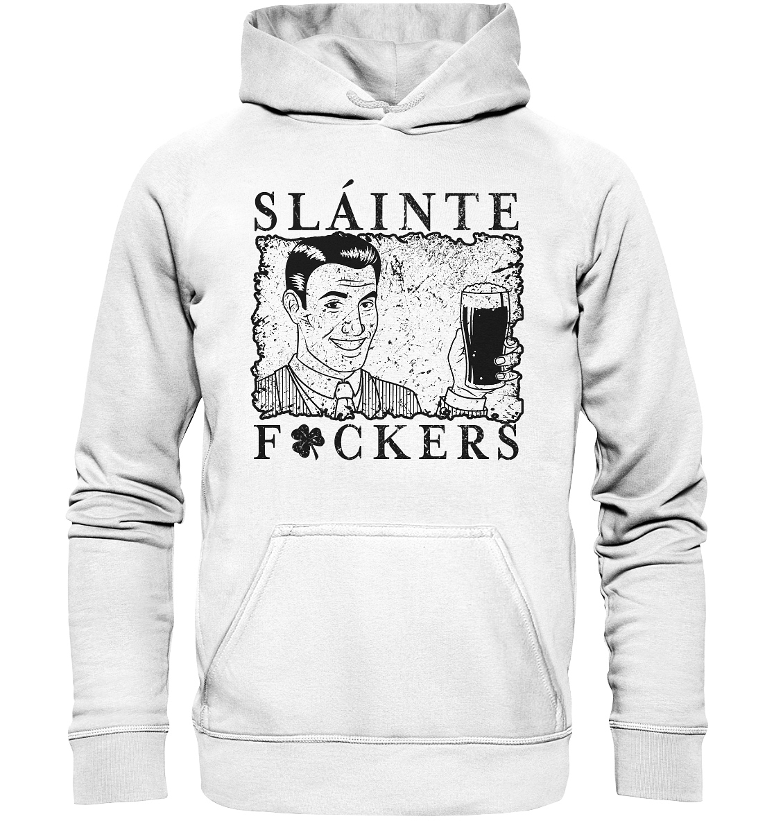 Sláinte "F*ckers" *Shamrock* - Basic Unisex Hoodie