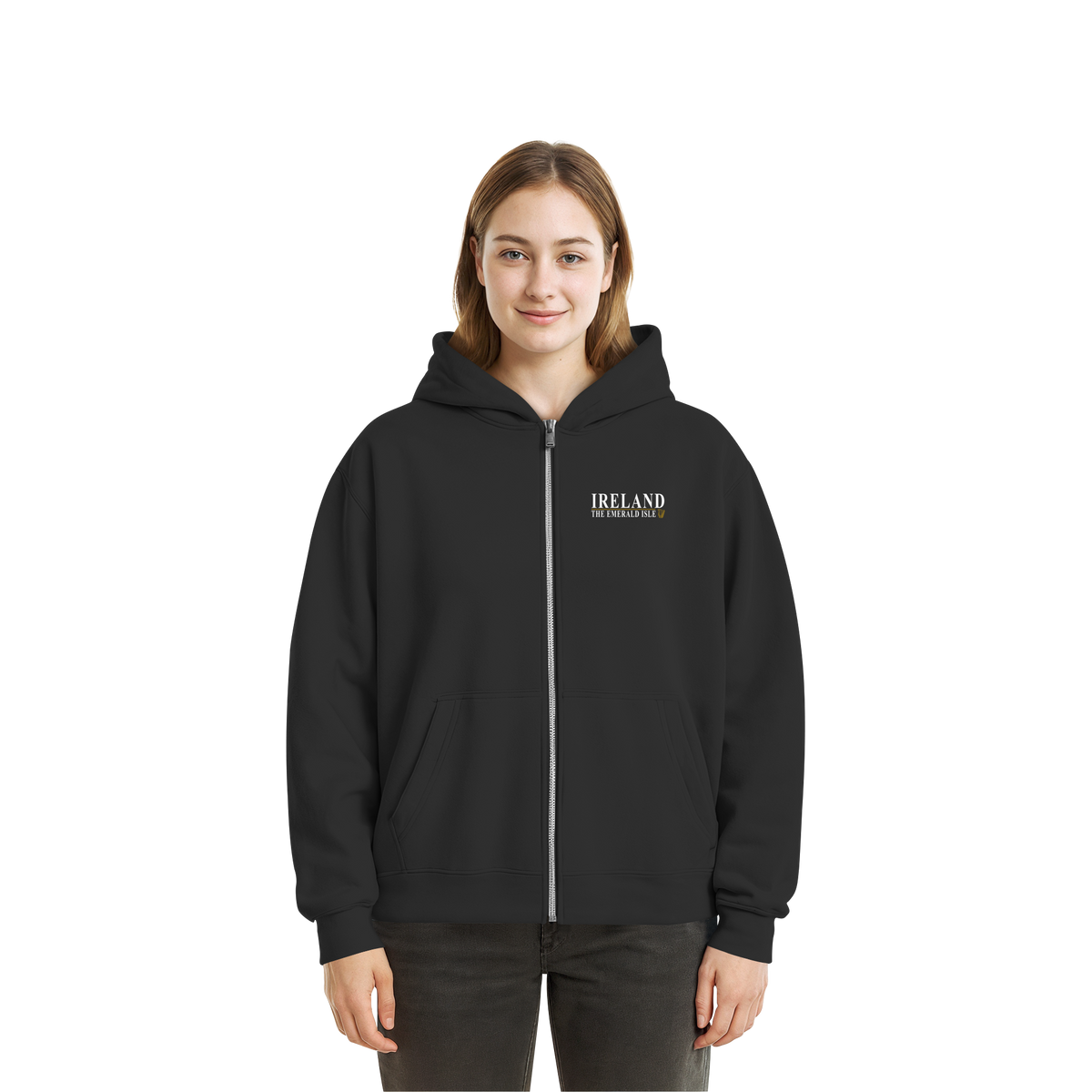 Ireland "The Emerald Isle"  - Fluffy Boxcut Zipper