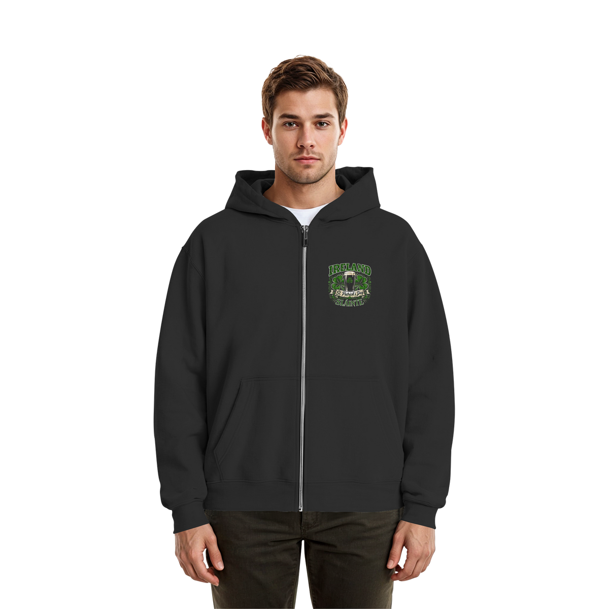 Ireland "St. Patrick's Day"  - Fluffy Boxcut Zipper