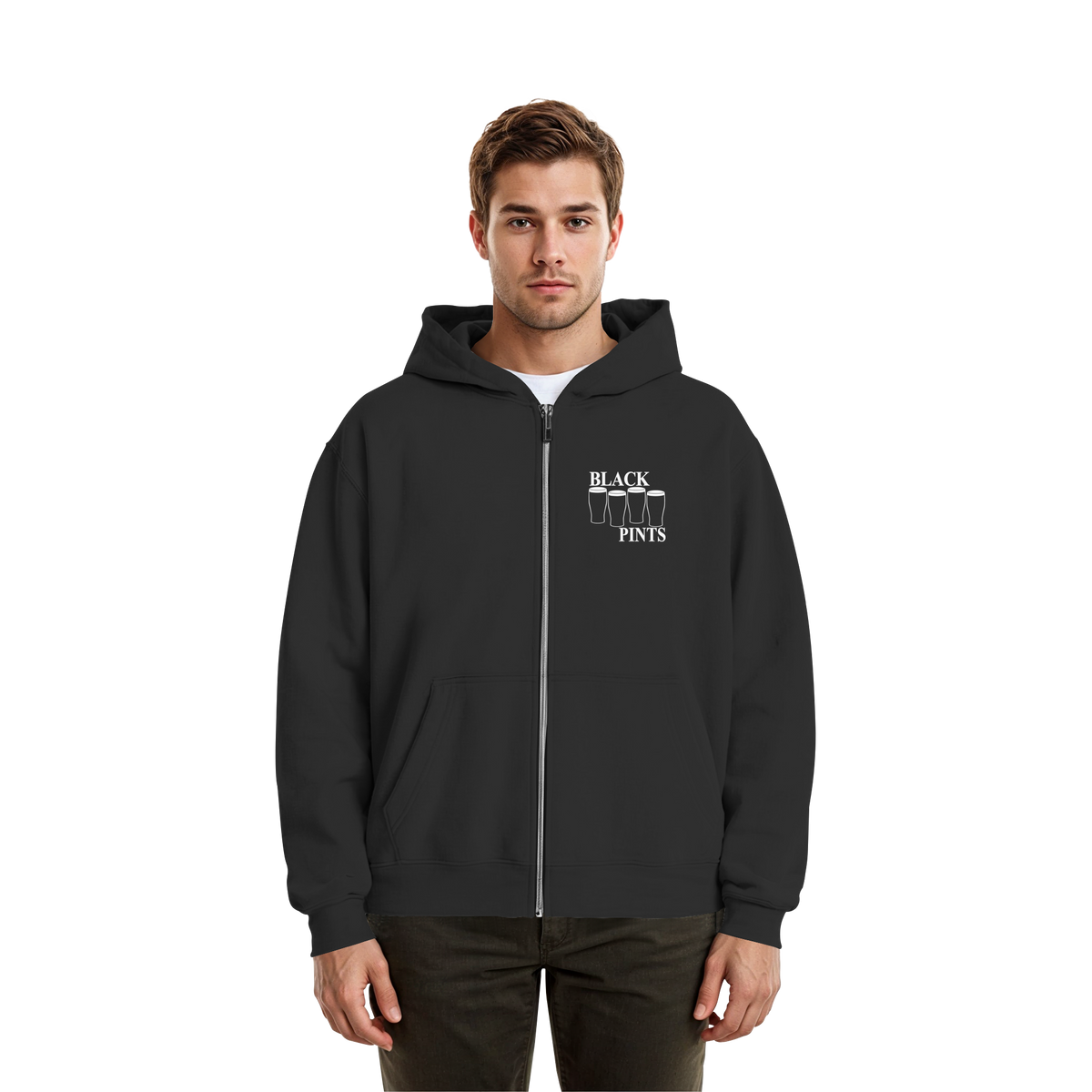 Black Pints  - Fluffy Boxcut Zipper