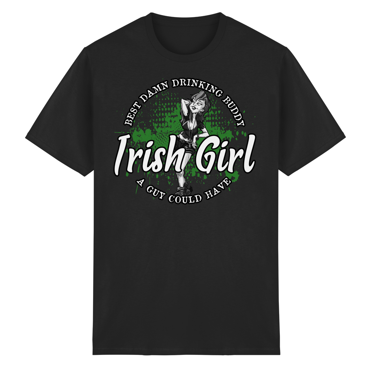 Irish Girl "Drinking Buddy"  - Heavy Cotton T-Shirt