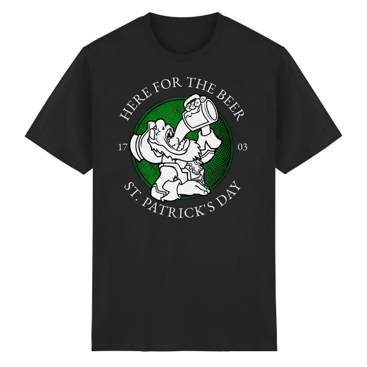 Here For The Beer "St. Patrick's Day"  - Heavy Cotton T-Shirt